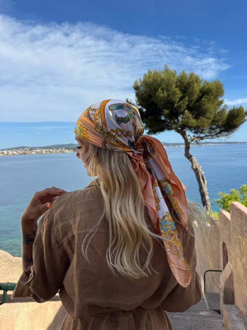 foulard Positano - foulard multifonctions 90x90