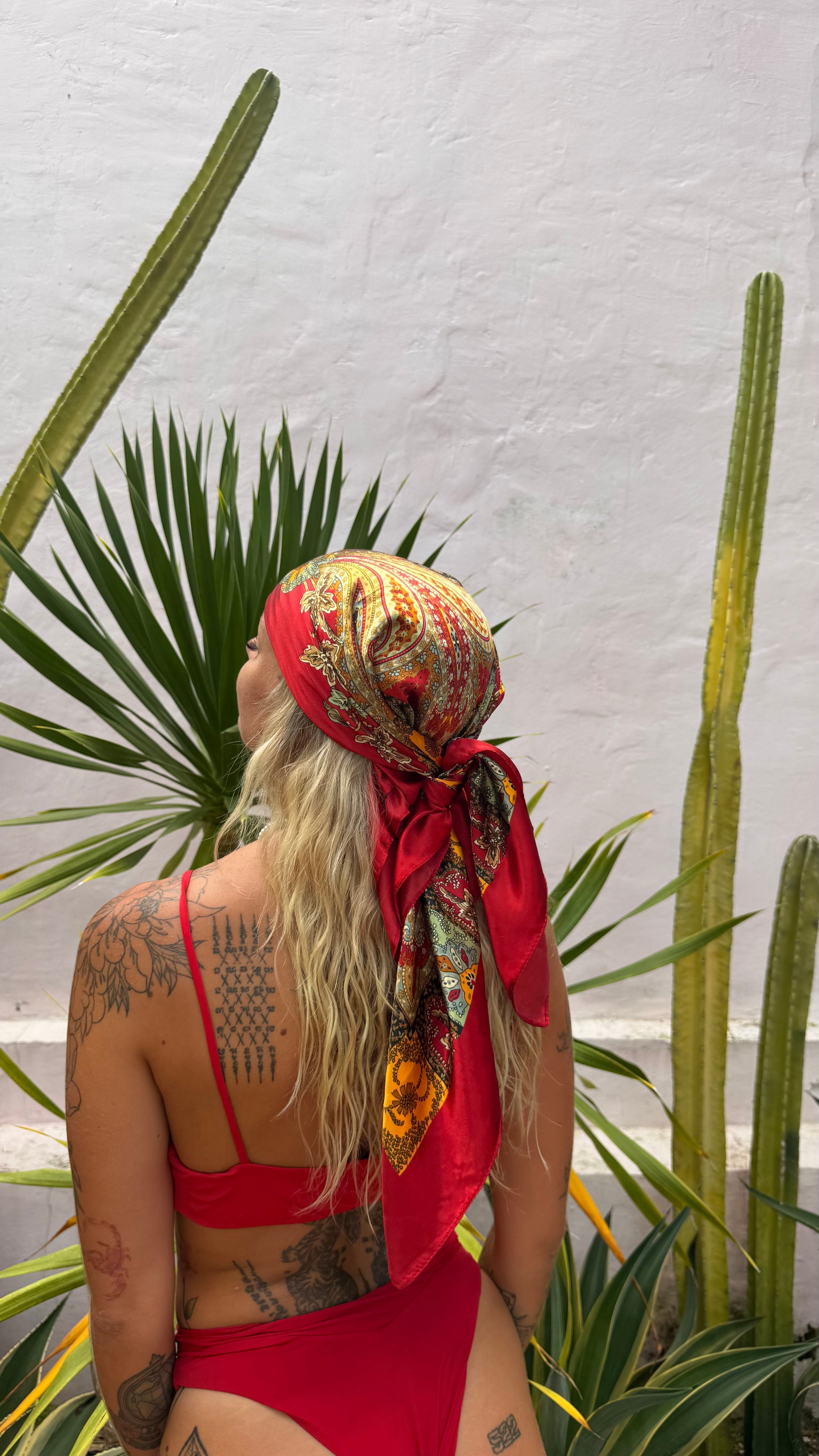 Foulard Singapour - foulard multifonction 90x90