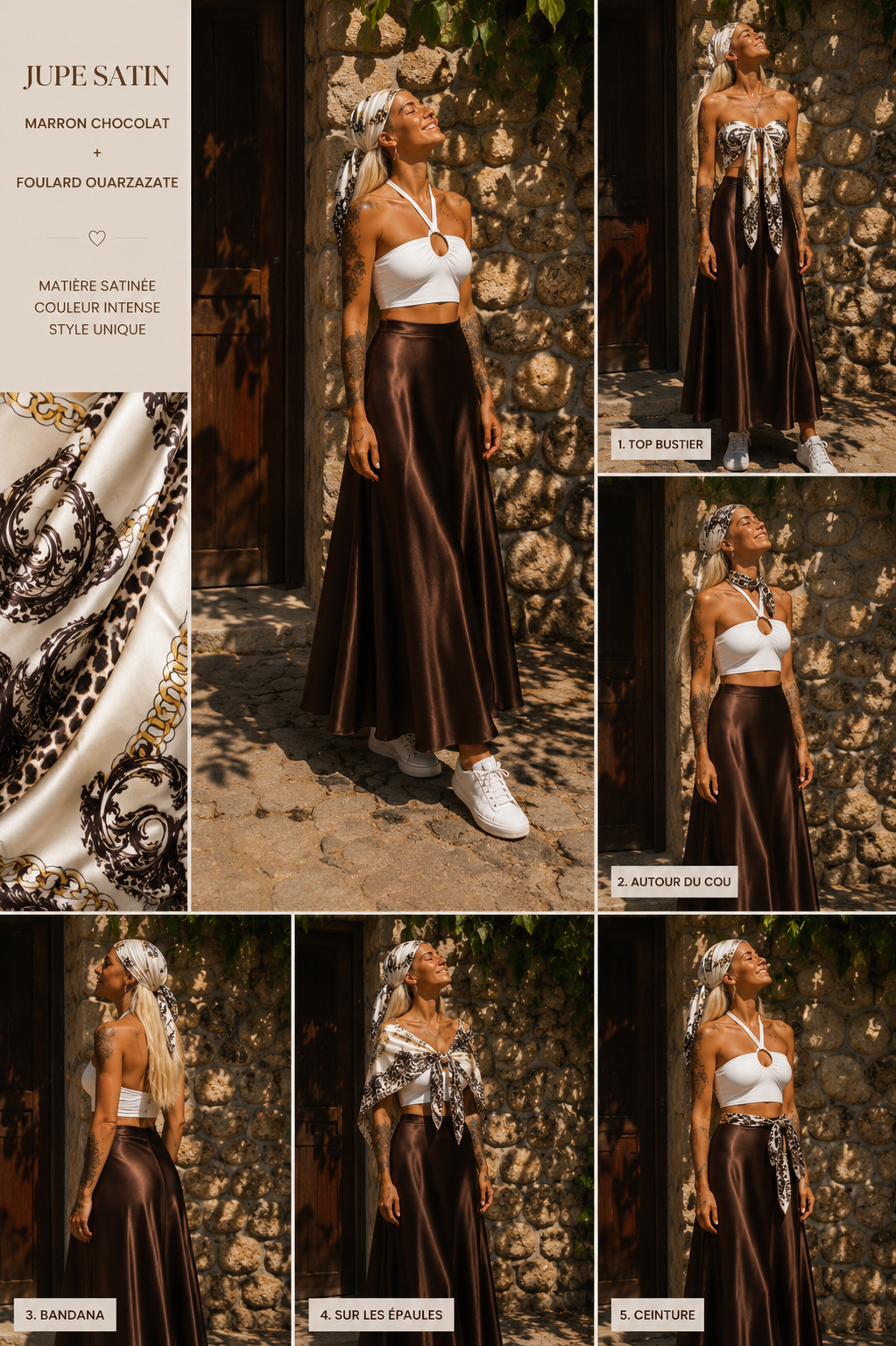 Jupe marron