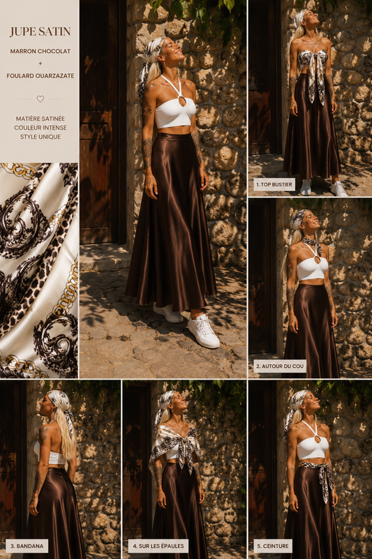 Jupe marron