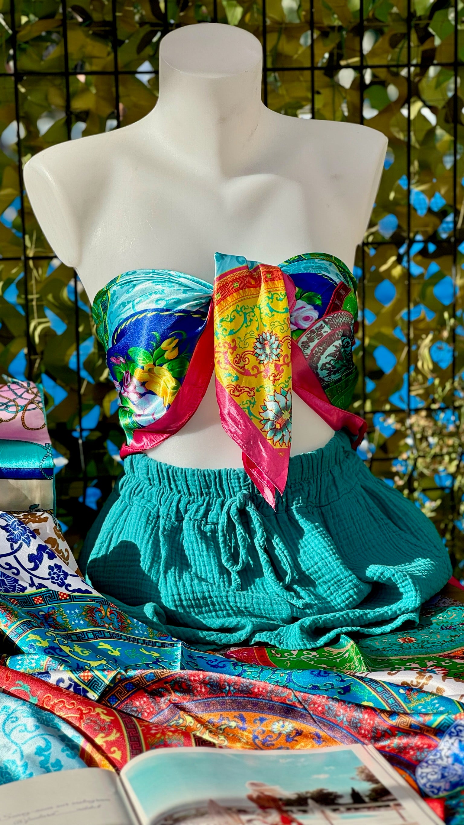 Foulard Ibiza - foulard multifonction 90x90