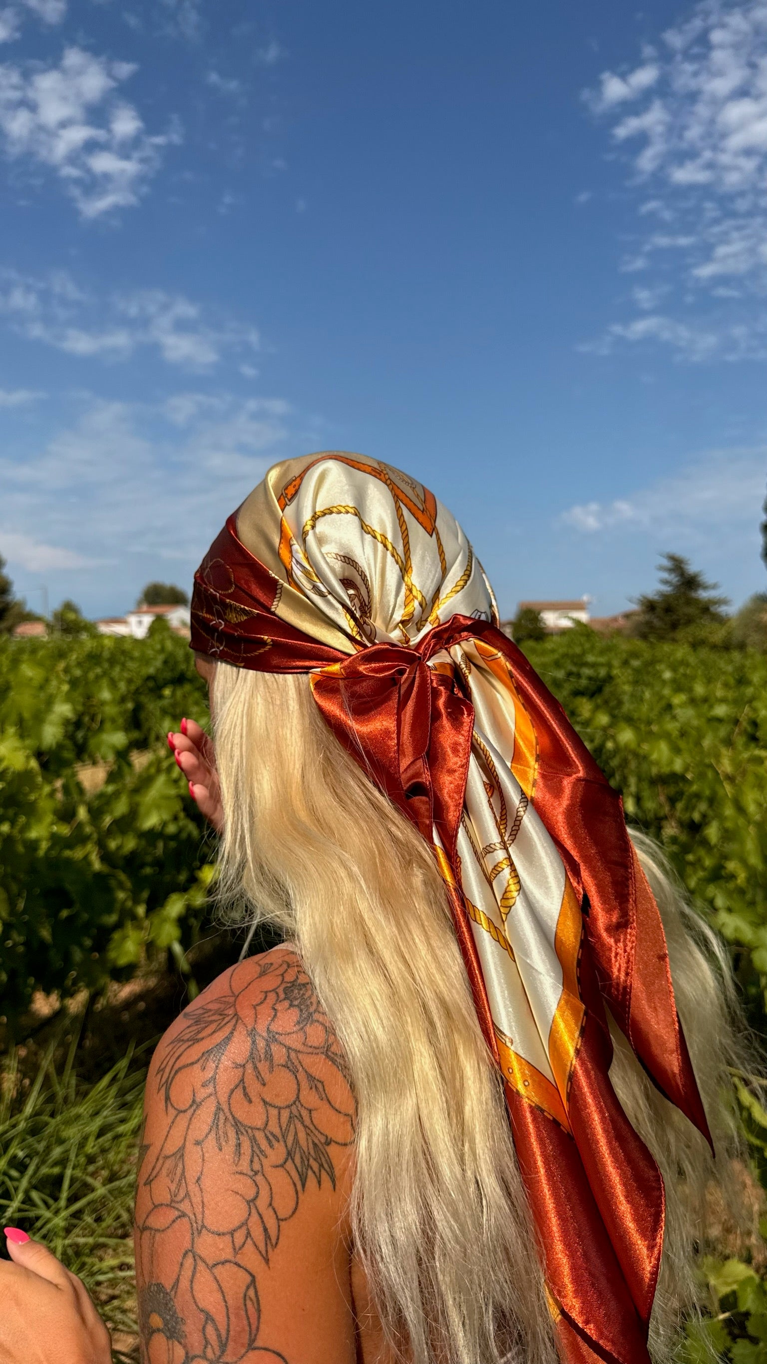 Foulard Lyon - foulard multifonction 90x90
