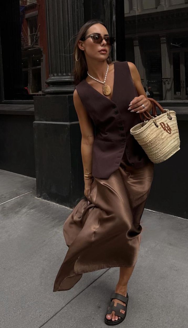 Jupe marron