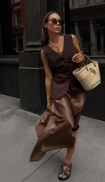 Jupe marron